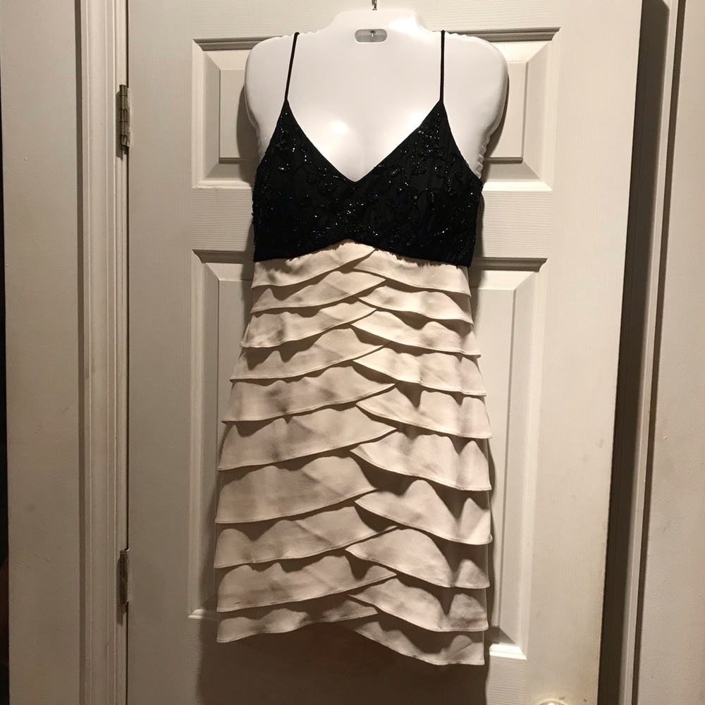 Chetta B Black and White Formal Dress